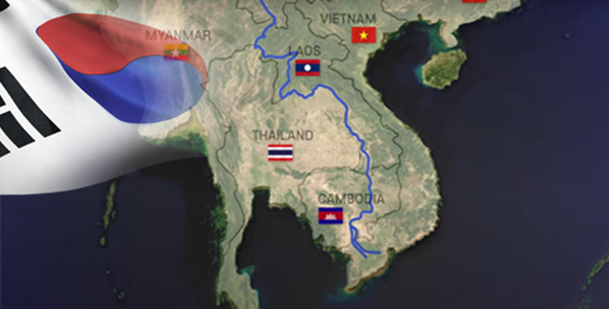 한-메콩 외교 관련 이미지 (한반도 지도)